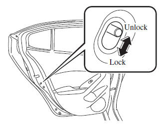 Mazda 3. Rear Door Child Safety Locks