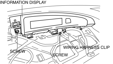 Mazda 3 Service Manual - Information Display Removal/Installation