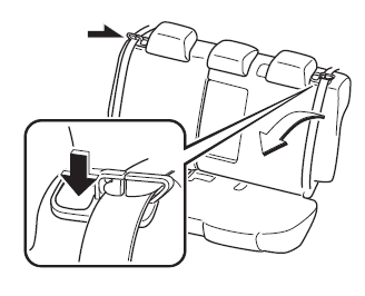 Mazda 3. Split-folding type seat
