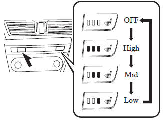Mazda 3. Seat Warmer