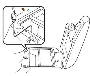 Mazda 3. Connecting the accessory socket