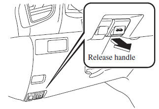 Mazda 3. Opening the Hood