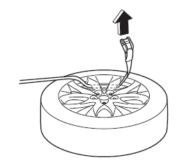 Mazda 3. Mounting the Spare Tire