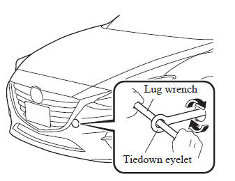 Mazda 3. Tiedown Hooks