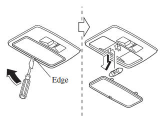 Mazda 3. Overhead lights (Front) 