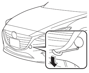 Mazda 3. Tiedown Hooks