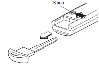 Mazda 3. Replacing the key battery