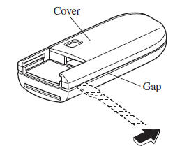 Mazda 3. Replacing the key battery