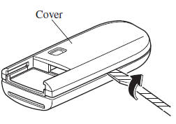 Mazda 3. Replacing the key battery