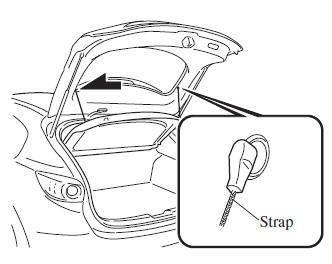 Mazda 3. Luggage compartment cover