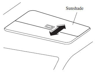 Mazda 3. Sunshade