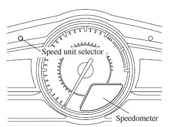 Mazda 3. Speed Unit Selector
