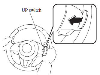 Mazda 3. Manually Shifting up