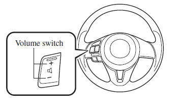 Mazda 3. Audio control switch