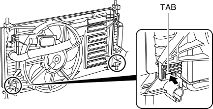 Mazda 3 Service Manual - Cooling Fan Component Removal/Installation