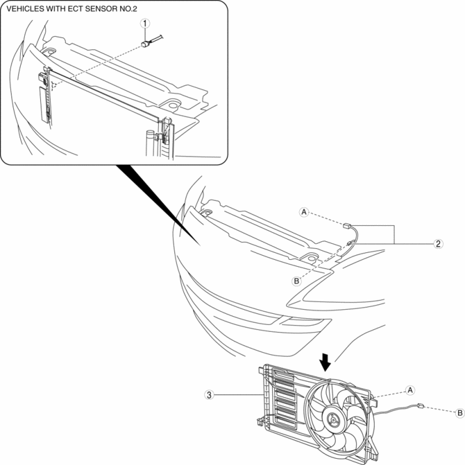 Mazda 3 Service Manual - Cooling Fan Component Removal/Installation
