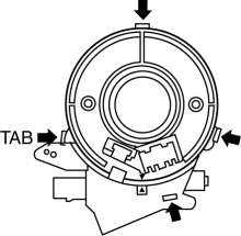 Mazda 3 Service Manual - Clock Spring Removal/Installation - Driver ...