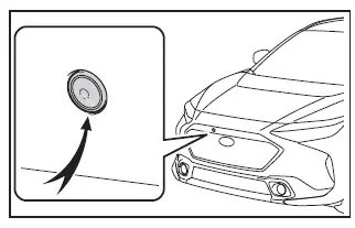 Subaru Solterra front camera view for Advanced Park system