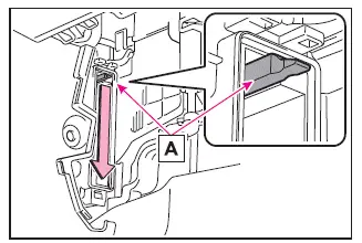 Subaru Solterra upper filter case lowering removal step