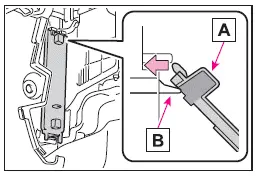 Subaru Solterra filter cover correct installation alignment and locking direction