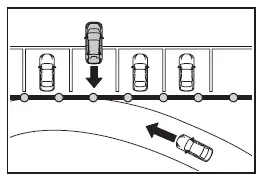 Subaru Solterra RCTA detection interference from nearby traffic road scenario