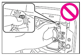 Subaru Solterra charging connector lock mechanism safety warning area