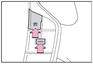 Subaru Solterra cruise control cancel and resume controls