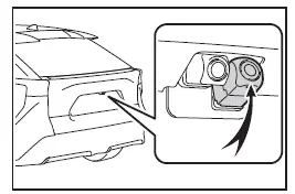 Subaru Solterra rear camera location for digital inner mirror system