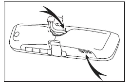 Subaru Solterra digital inner mirror ventilation openings and safety clearance