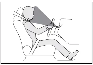 Subaru Solterra driver monitoring camera detecting driver face position and attention