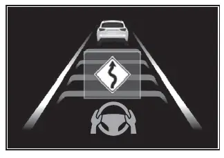 Subaru Solterra curve speed reduction function adjusting speed in a turn