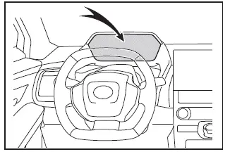 Subaru Solterra warning message displayed on multi-information screen for EV system alert
