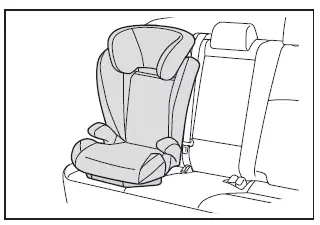 Subaru Solterra high back booster seat positioning