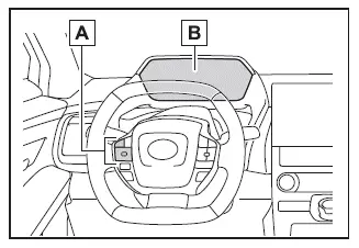Subaru Solterra meter control switches and multi information display interface overview