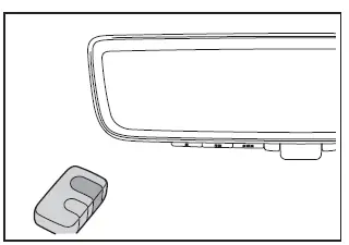 Subaru Solterra HomeLink remote transmitter positioning near rear view mirror