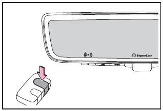 Subaru Solterra HomeLink programming step device pairing process illustration
