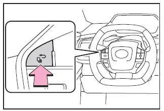 Subaru Solterra meter display switching interface