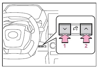 Subaru Solterra instrument panel brightness adjustment control