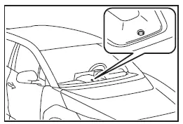 Subaru Solterra headlight sensor location on dashboard near windshield
