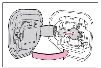Subaru Solterra charging port lid closed after disconnecting cable