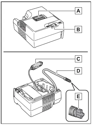 Subaru Solterra air compressor unit with pressure gauge and hose details