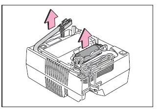 Subaru Solterra compressor hose and power plug preparation step
