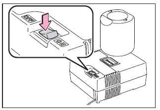Subaru Solterra compressor switch in off position before operation