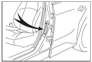 Subaru Solterra tire pressure label reference for proper inflation