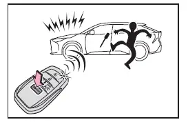 Subaru Solterra alarm and lights flashing visual indication