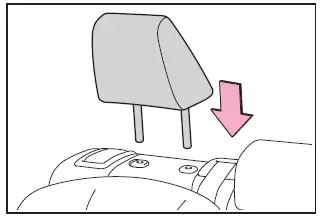 Subaru Solterra reinstalling head restraint after tether installation