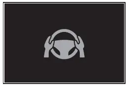 Subaru Solterra hands on steering wheel warning during lane departure assist