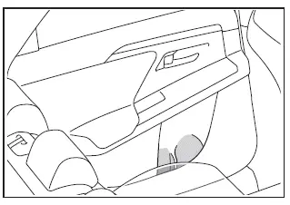 Subaru Solterra rear door bottle holders