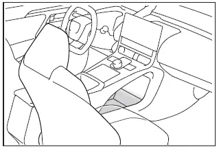 Subaru Solterra open tray storage area