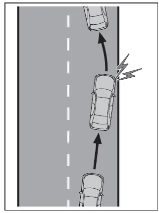 Subaru Solterra lane departure warning with steering correction guidance